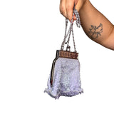 Lilac Y2K Mini Beaded Bag