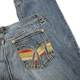 Old Navy Embroidered Flared Jeans