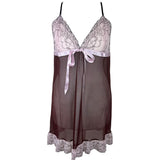 Y2K Brown and Pink Mesh Slip Dress