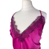 Hot Pink Satin Cami