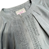 Grey Y2K Ruffle Jacket