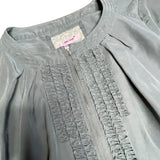 Grey Y2K Ruffle Jacket