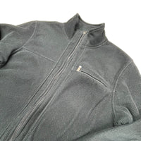 Black Corduroy Fleece Zip Up