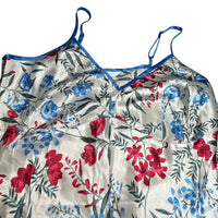 Floral Satin Maxi Dress