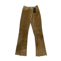 Vintage Leather Tan Trousers