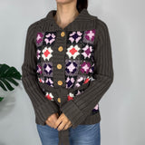 Y2K Flower Knitted Jumper