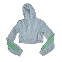 Y2K Adidas Cropped Zip Up Hoodie