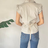 Y2K Button Up Short Sleeve Shirt