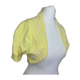 Y2K Beaded Yellow Bolero