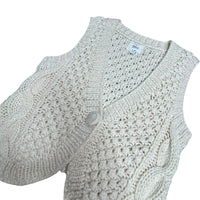 Cream Crochet Vest