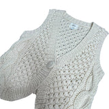 Cream Crochet Vest