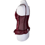 Burgundy Corset Top