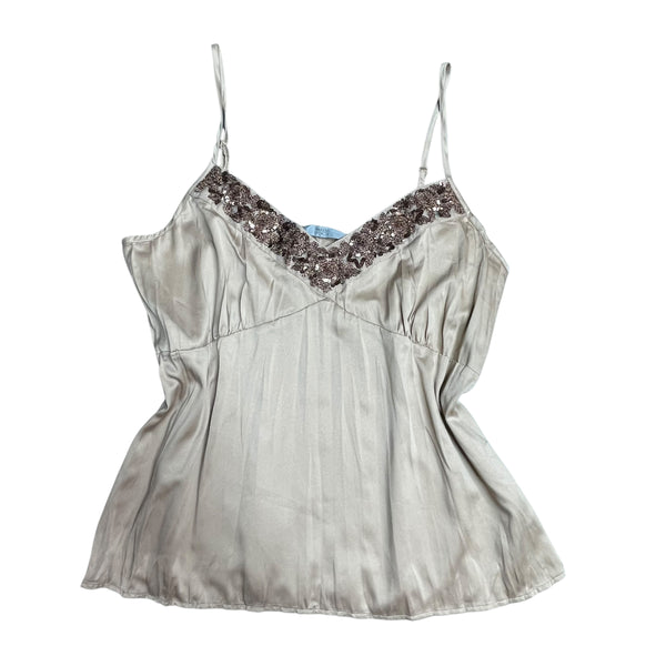 Gold Satin Cami Top