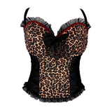 Y2K Leopard Print Corset