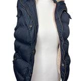 Y2K Navy Puffer Gilet