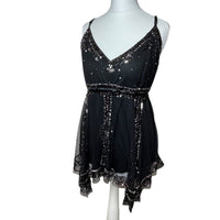 Asymmetrical Beaded Cami Top