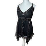 Asymmetrical Beaded Cami Top