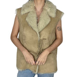 Faux Fur Suede Gilet