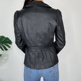 Vintage Leather Blazer