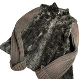 Brown Faux Fur Zip Up