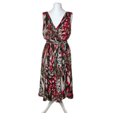 Animal Print Midi Mesh Dress