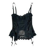 Vintage Black Corset Basque