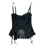 Vintage Black Corset Basque