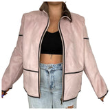 Blush Pink Suede Jacket