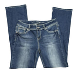 Embroidered Bootcut Denim Jeans