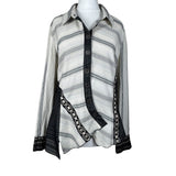 Vintage Asymmetrical Pattered Shirt