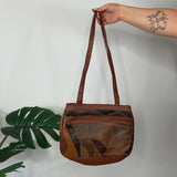 Brown Vintage Patchwork Bag