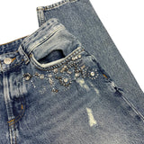Embellished Beaded Jeans