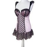Pink Polka Dot Babydoll