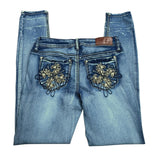 Y2K Embroidered Denim Jeans