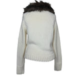 Cream Vintage Knitted Zip Up
