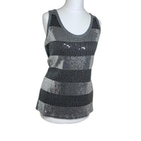 Grey Sequin Top