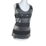 Grey Sequin Top