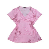 Y2K Pink Mesh Top