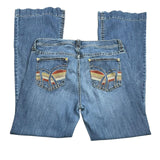 Old Navy Embroidered Flared Jeans