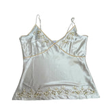 Y2K Gold Satin Cami Top