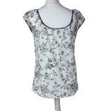 White & Black Y2K Top