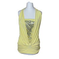 Y2K Sequin Yellow Top