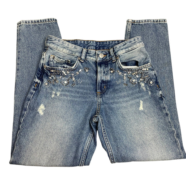 Embellished Beaded Jeans