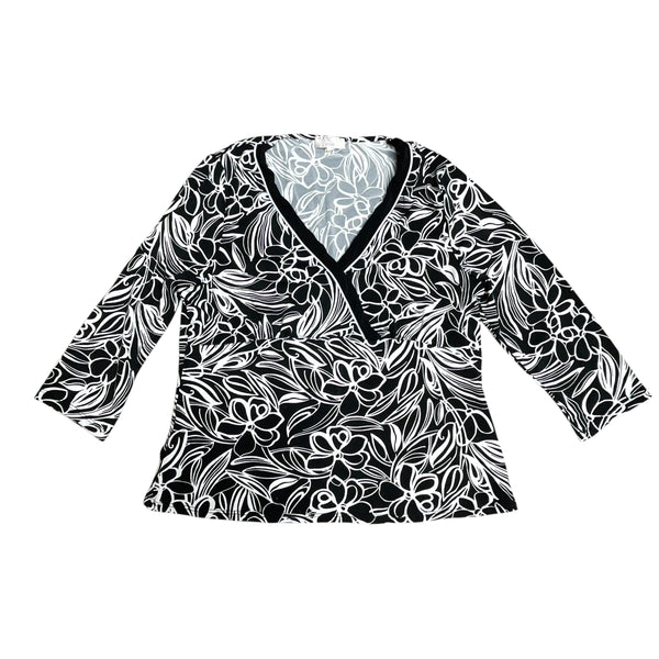Black & White Y2K Top
