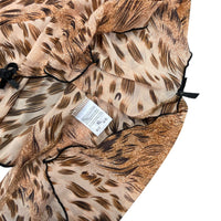 Animal Print Mesh Lingerie Dress