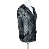 Animal Print Mesh Shirt