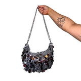 Silver Sequin Bag