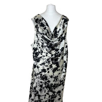 Satin Maxi Cowl Neck Dress