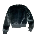 Y2K Faux Fur Bomber Jacket