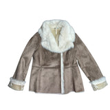 Brown Faux Fur Coat